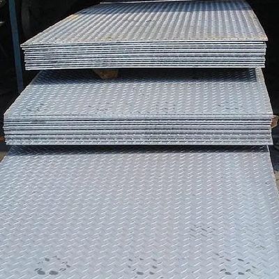 DX52D Z140g Galvanized Steel Sheet Iron Checkered Floor Plate 1220 Width